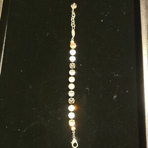 Sabika Silver-Tone Clear Crystal Line Bracelet